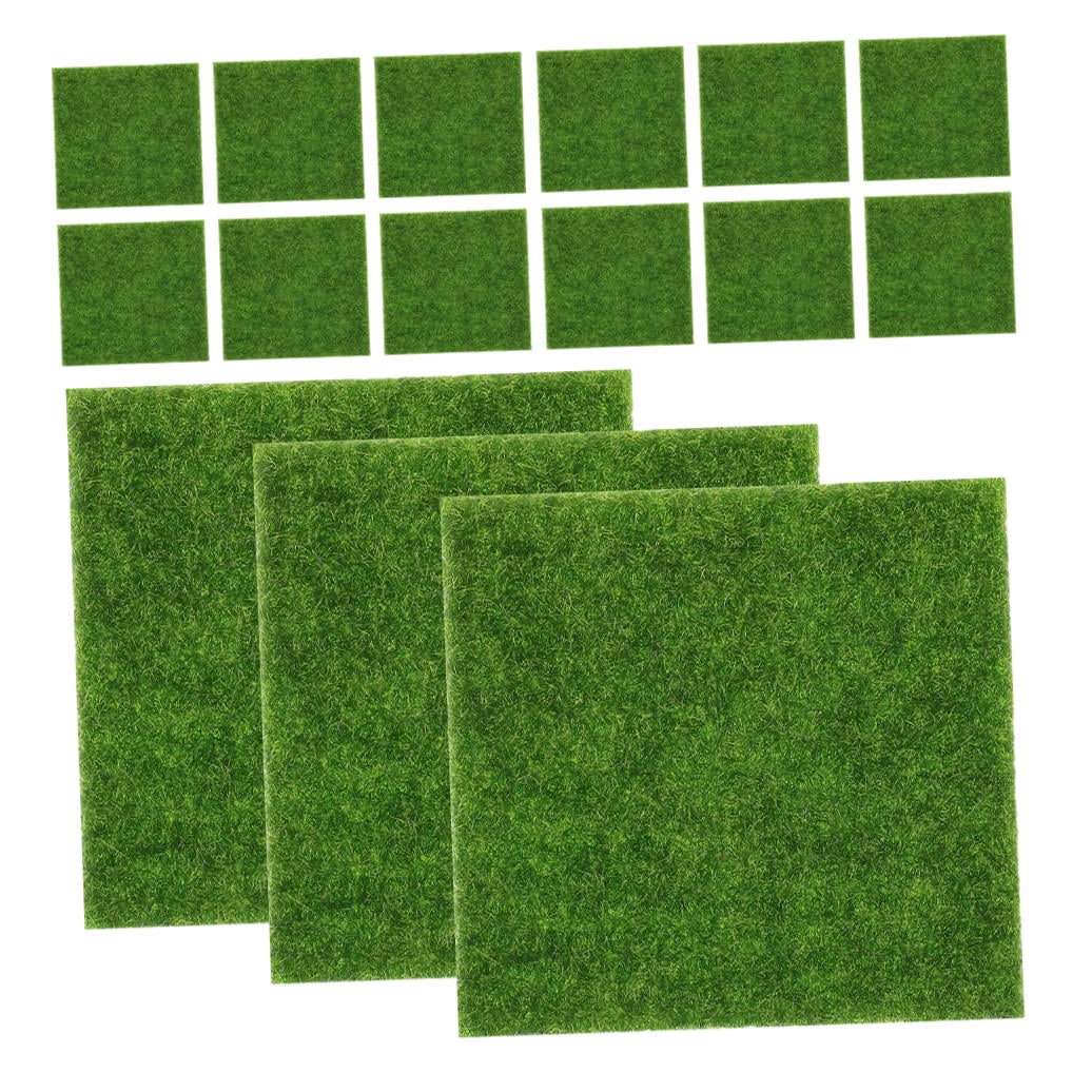YOSADIER Realistic Artificial Green Moss Decoration Plastic Plant for Office Versatile Use