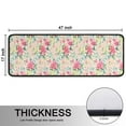thumbnail image 5 of Kitchen Rugs Sets Of 2,Pioneer Flower Floral Print Pattern Anti Fatigue Kitchen Mat Rugs Non Slip Washable,Decorative Kitchen Floor Mats for Kitchen,Sink,Laundry,17"x47"+17"x47", 5 of 5