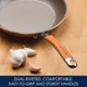 thumbnail image 5 of Rachael Ray Cucina - Batería de cocina antiadherente, porcelana dura, 12 piezas, Anaranjado Calabaza, 5 of 5