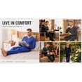thumbnail image 6 of MoFiz Men's Bamboo Pajamas Set Long Sleeve V-Neck Top and Pants with Pockets Loungewear 2-Piece for Men, 6 of 6