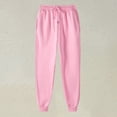 thumbnail image 2 of Mens Cargo Joggers Pants Casual Twill Chino Cotton Elastic Drawstring Outdoor Hiking SweatPants Mens Athletic Gym Cargo Pants ,XXL-Pink, 2 of 5