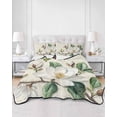 thumbnail image 3 of Retro Flowers Twin XL Size Down Alternative Comforter, Lightweight Comforter Quilt Bedding Set with Pillow Shams Farmhouse Leaf Branch Green Plants All Seasons Bed Comforter Duvet Insert 68"x98", 3 of 7