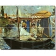 thumbnail image 1 of Ceramic Tile Mural-Edouard Manet Waterfront Painting 132. 30" w x 24" h using (20) 6 x 6 ceramic tiles, 1 of 3