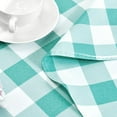 thumbnail image 5 of Checkered Round Tablecloth 90 Inch - Waterproof Stain and Wrinkle Resistant Washable Fabric Table Cloth for Holiday,Dining Room,Party,Outdoor Picnic, Red and White Gingham Pattern, 5 of 6