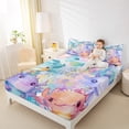 thumbnail image 4 of jejeloiu Lovely Axolotl Salamander Twin Sheet Sets,Watercolor Ink Painting Twin Fitted Sheet,Abstract Aesthetic Art Flat Sheet For Teens,Ultra Soft Home Decor,3 Pieces, 4 of 7