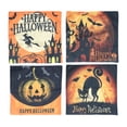thumbnail image 3 of Fundas de almohada de Halloween, patrón de calabaza Funda de almohada duradera cómoda Cierre con cremallera para sofás ANGGREK Otros, 3 of 8
