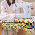 thumbnail image 4 of HELLHERO Sunflower Pattern Sewing Machine Mat to Keep Sewing Accessories Fabric Polyester with Storage Cylinder Protective Mat Storage for Most Sewing Machines, 4 of 5