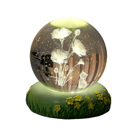 

Dcomlko Ornaments Display Stand 3D Lamp 3D Flower Night Light With Warm Lamp And Colored Lamp Base Ideal Birthday Gift For Friends Lovers Boys And Girls
