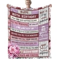 thumbnail image 1 of LHSHID 80th Birthday Gifts for Women Happy 80th Birthday Gift Ideas Decorations Happy 80th Birthday Blanket Soft Birthday Blanket for Women 40"x50", 1 of 7
