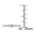 thumbnail image 4 of 1/4 Carat (ctw) Three-Stone Diamond Ring 10K Rose Pink Gold, 4 of 5