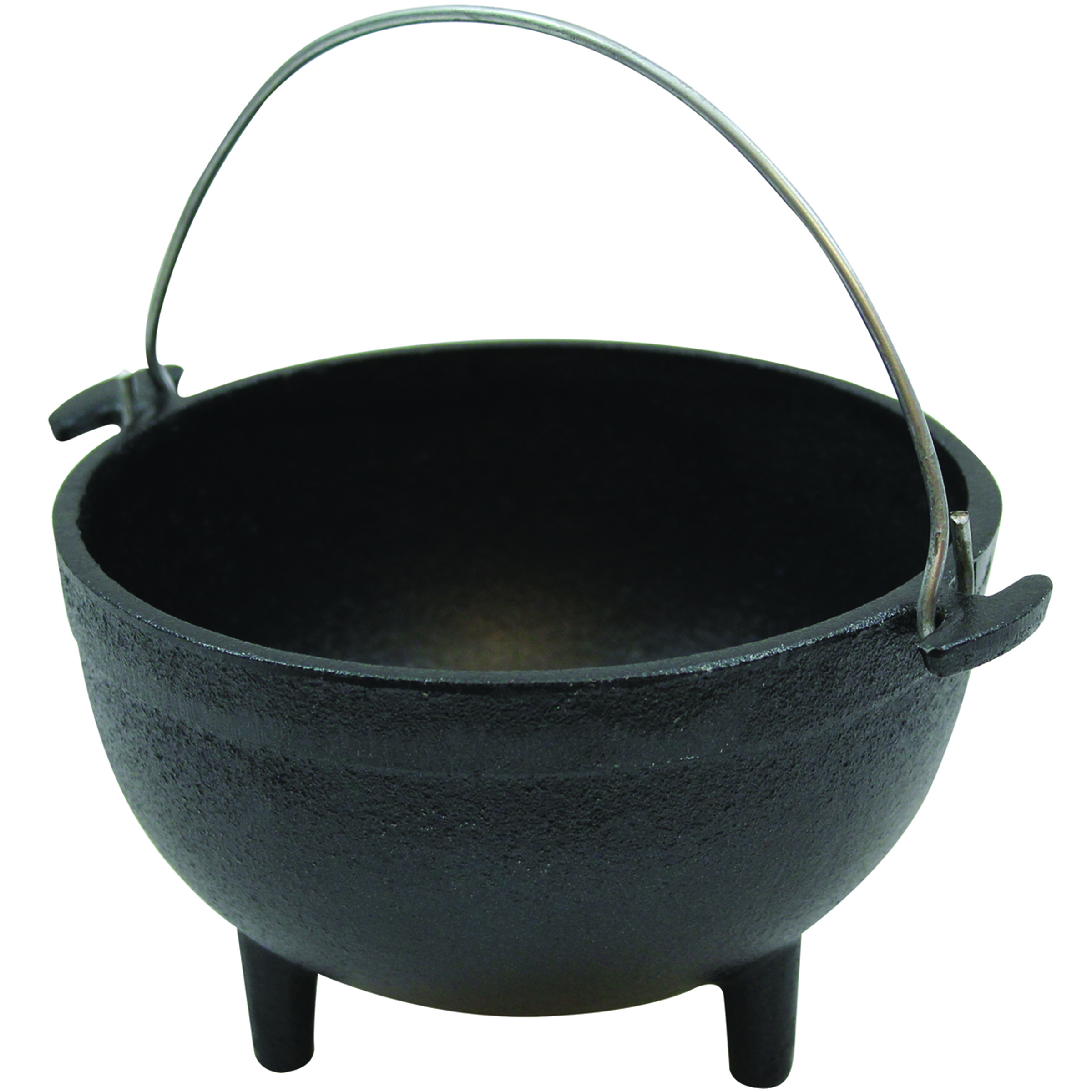 16 oz Cast Iron Mini Kettle, 5" dia (6" with Handle) x 2.5"