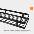thumbnail image 2 of Estante de ducha Sin taladrar 1 nivel Negro Carrito de ducha Estante de cocina Estante de especias Estante de pared de acero inoxidable sin clavos Estante flotante para cocina Baño 20-50 cm de ancho, Xemadio LL-2471-1, 2 of 9