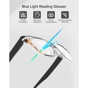 3-Pack Women Reading Glasses with Blue Light Blocking and Anti-Glare Features +3.00