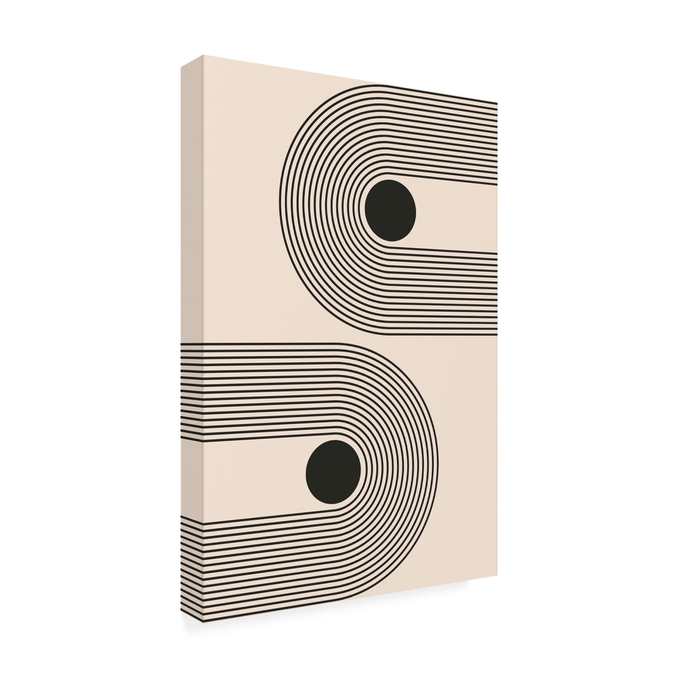 Trademark Fine Art jay stanley Black Boho Vibe Series 6 Canvas Wall Art