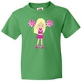 thumbnail image 3 of Inktastic Cheerleaders, Girl With Blonde Hair, Pink Uniform Youth T-Shirt, 3 of 5