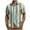 Green, variant on Mens Shirts Plus Size under $5 Short Sleeve Stripe Turdown Collar Button Up Casual Summer Shirt Multicolor XL
