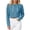 Light Blue, variant on Women's Long Sleeve Hoodies Sweatshirts Cropped Backless Sweatshirts Casual Pullover Going Out Drawstring Sweatshirts