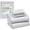 Construction Line, variant on RUVANTI 100% Organic Cotton Sheets - Queen Sheet Set - 4 Piece Percale Weave Bedding, Crisp, Cooling & Breathable, Soft & Durable, 16" Deep Pocket, Hotel Quality Sábanas - Daisy Bud