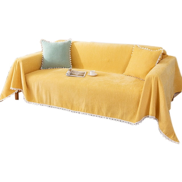 Sofa Slipcover,Sofa Cover Chenille Nylon Sofa Cover Blanket Multipurpose Couch Cover Blanket Innovative Solution