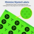 thumbnail image 5 of Avery Printable Starburst Labels, Neon Green, 1", 480ct, 5 of 11