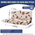 thumbnail image 7 of Aplkyhs Halloween Pumpkin Bat RV Couch Covers for Sofa Bed Stretch Folding Camper Slipcovers with Non-Slip Drawstring, Pet Friendly Washable Furniture Protector for Jackknife Sofa, 7 of 7