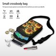thumbnail image 7 of HELLHERO Sunflowers Double Layer Messenger Bag with Shoulder Strap Polyester 4.33"x1.97"x7.09" for Adult, 7 of 7