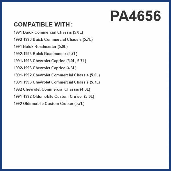 PG PA4656 Engine Air Filter | Fits 1991-1993 Chevrolet Caprice 5.0L, 5.7L; 1992-1993 Buick Roadmaster 5.7L, Commercial Chassis 5.7L, Caprice 4.3L