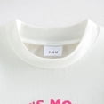 thumbnail image 4 of Faraee Infant Baby Girl Summer Bubble Romper One Piece Newborn Short Sleeve Jumpsuit Toddler Oversized Bodysuit Clothes White 6-12 Months, 4 of 7