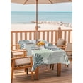 thumbnail image 2 of Outdoor Tablecloth with Umbrella Hole for Patio/Picnic/Party/Camping, Sage Green Coastal Waterproof Table Cloth Rectangle Table Cover Washable, Summer Coral Beach Nautical (54"x 80"), 2 of 9