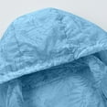 thumbnail image 6 of Men's Summer New Lightweight Jackets Unisex Sun Protection Hooded Coat Long Sleeve Sports Outdoor Hiking Zipper Coats with Pockets Light Blue 4XL, 6 of 9