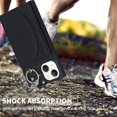 thumbnail image 6 of for iPhone 13/14 Case with Card Holder,360°Rotatable Ring Holder Stand - Magnetic RFID Blocking Wallet Phone Cases for Women Men(Black), 6 of 15