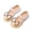 Beige, variant on Girls Leather Flats Bow Dress Shoes Kids TGirl Princess Party Wedding Shoes