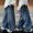 X-412Blue, variant on YMNXA Children Kids Boys Cargo Denim Pants Elastic Waist Wide Leg Straight Fit Comfortable Fashion Jeans Trousers For Daily Wear,Blue,4-5 Years