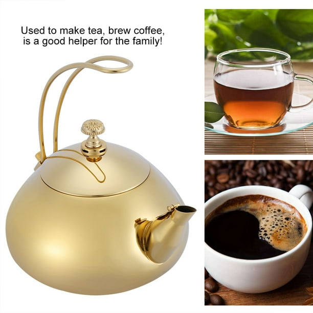 Tetera de Kung Fu ANGGREK 15 litros clásica de Acero inoxidable olla eléctrica de ebullición rápida de agua caliente con colador