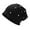 Black, variant on MIASHUI Women's Solid Color Pearl Knitted Beanie Hat for Winter Warmth and Fashion, Stackable Design for Comfort, Suitable for Daily and Maternity Use Navy