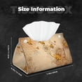 thumbnail image 6 of Lsque Printed Long Tissue Box Cover Holder, Facial Paper Organizer Dispenser,Triangle with Bottom Belt, PVC Leather Decorative Organizer, 6 of 9
