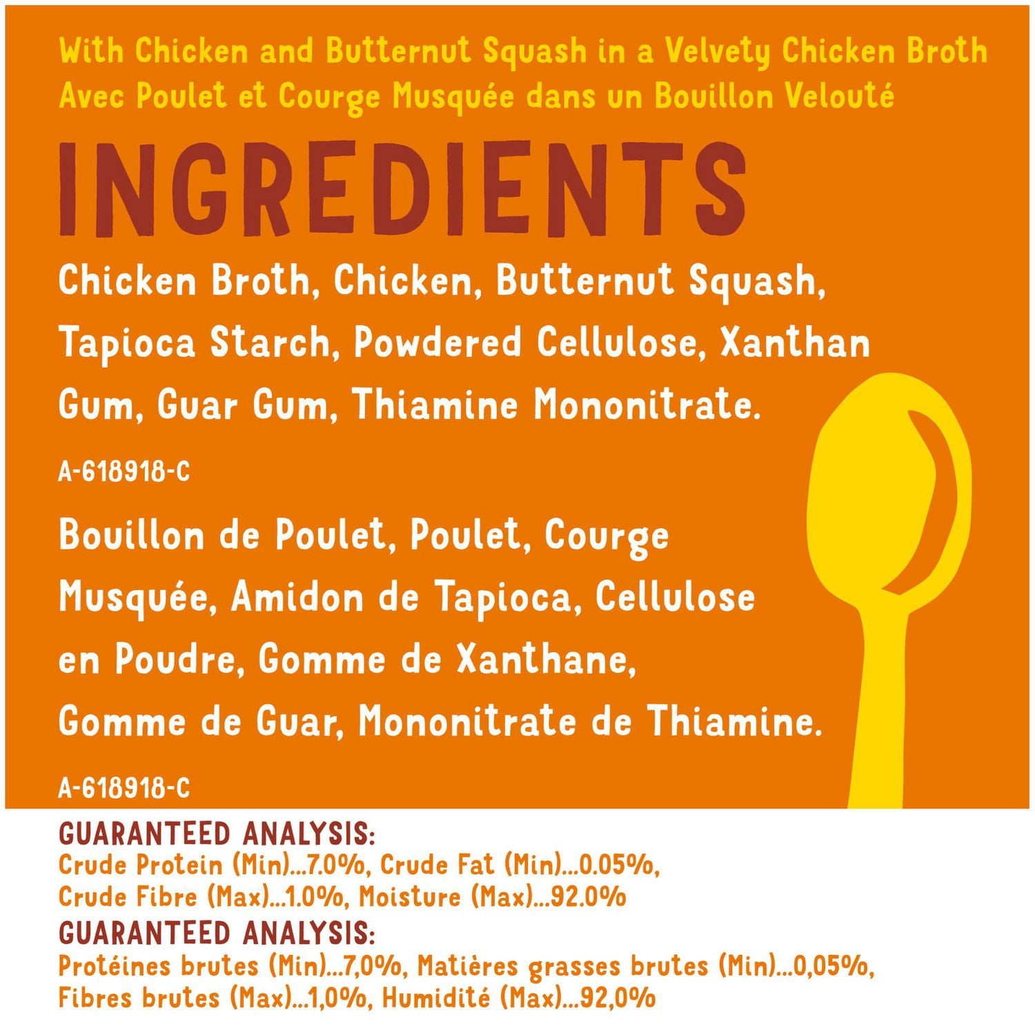 Friskies Lil' Soups avec Poulet et Courge Musquée dans un Bouillon Velouté Complément pour Chats 34 g