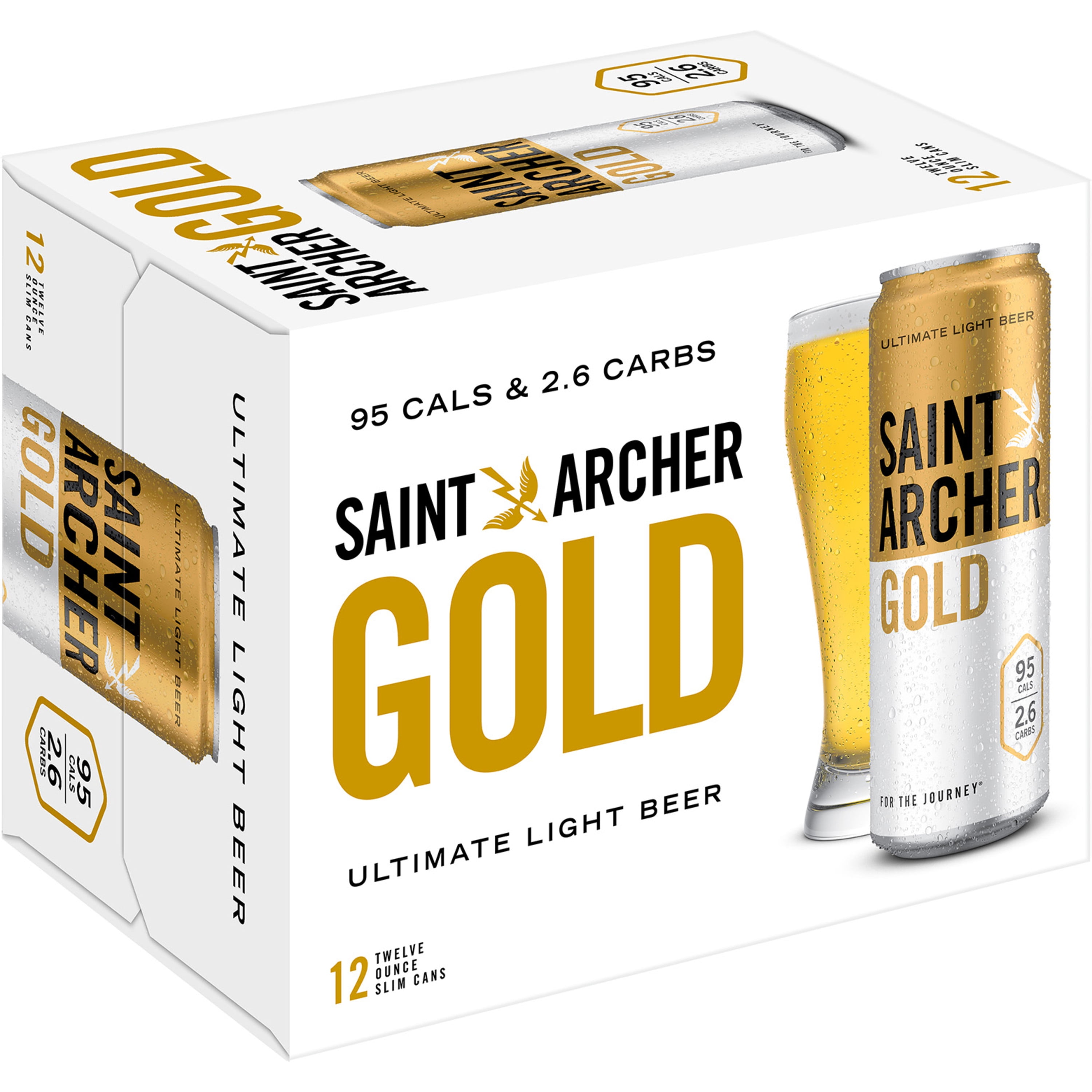 Saint Archer Gold Light Lager Beer Craft Beer Beer 12 Pack 12 Fl Oz Cans 4 2 Abv Walmart Com Walmart Com