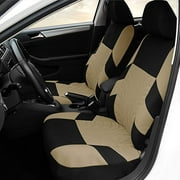 Car Seat Cover Full Set Front Seats and Rear Bench Covers Airbag Compatible Fit Most Cars for Auto Vehicles Truck SUV