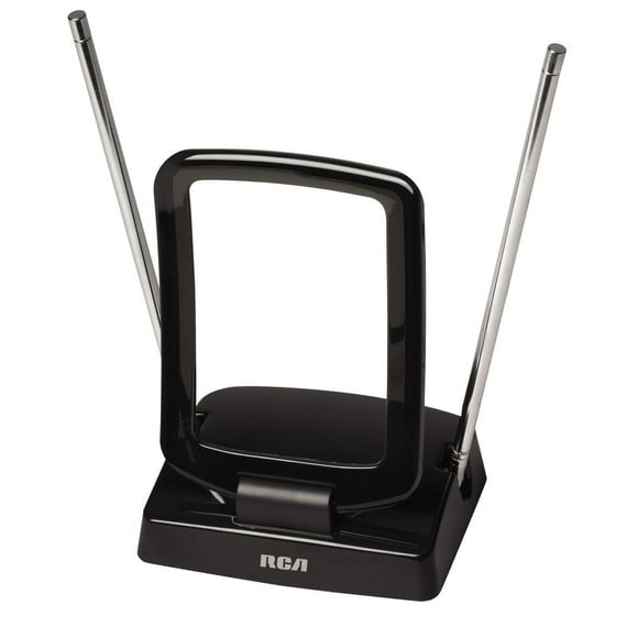 RCA Amplified 64-km (40-miles) Indoor HDTV Antenna with Trimodal Technology - Black