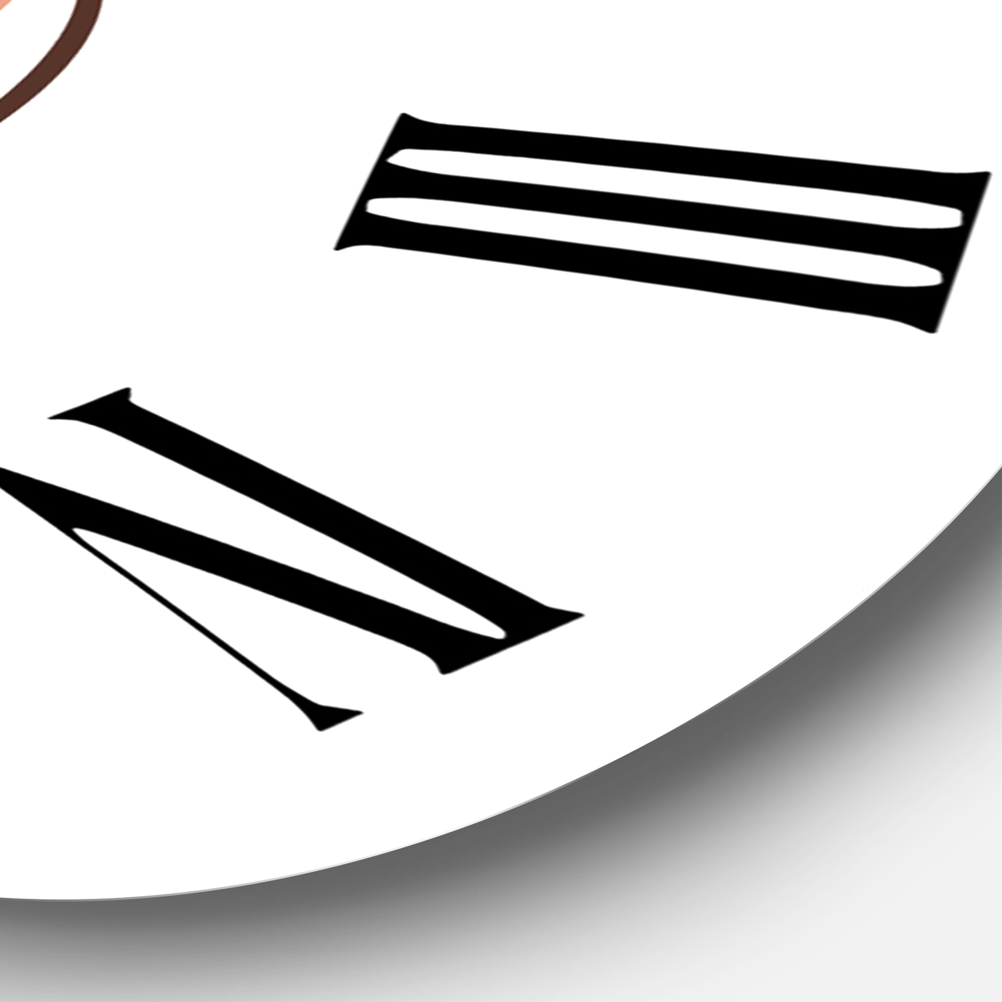 Designart 'One Line Portrait Of African American Woman Iv' Modern Wall Clock