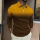 thumbnail image 2 of Suéteres de Manga Corta de los Hombres Top de Solapa / Camisa Diseño Deportivo Casual, Tela Suave Transpirable para el Uso Diario Al Aire Libre de Invierno, 2 of 5