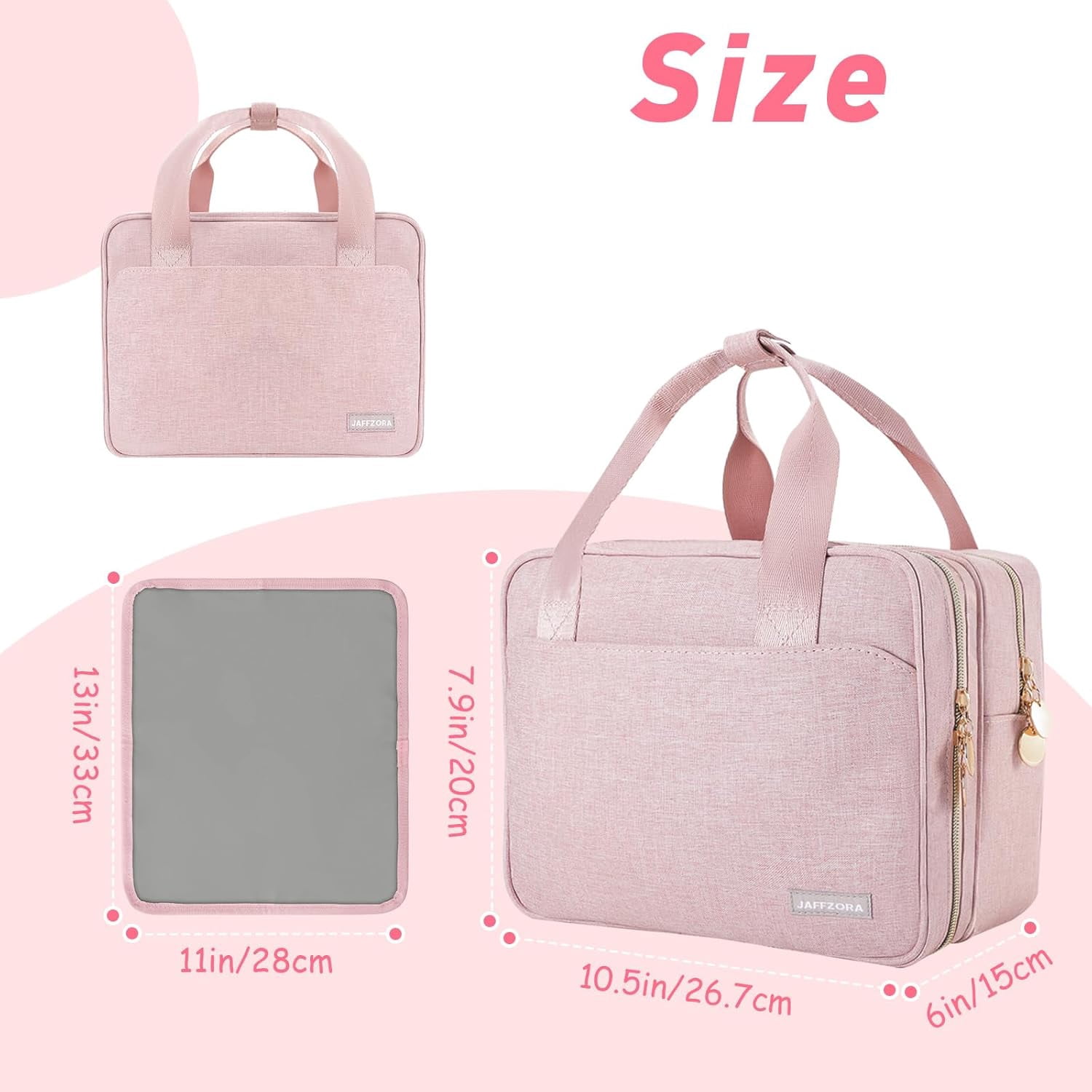 Wearable Breast Pump Bag with Insulated Cooler Compartment, Travel Carrying Case Compatible with Momcozy, Elvie and Medela Breast Pump Series, Includes Ice Pack & Waterproof Mat for Breastfeeding Acc