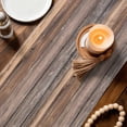 thumbnail image 3 of Vintage Boho Table Runner 90 Inches, Farmhouse Retro Shabby Brown Wooden Grain Bed Runner Dresser Scarves Tabletop for Indoor Outdoor Parties/Ceremony/Banquet, 13" x 90", 3 of 9