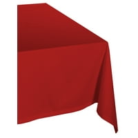 Red Polyester Tablecloth by Design Imports