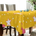 thumbnail image 5 of Yayeee Tablecloths 60" x 90" Rectangle Wrinkle Resistant Party Table Cover, White Stars, 5 of 8