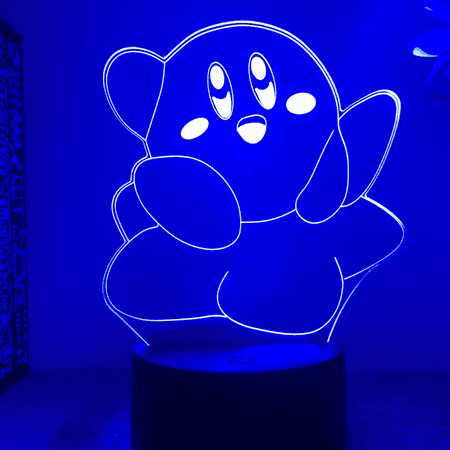 

3D Illusion Night Light Black Usb Touch 16 Colors Can Be Changed Through Remote Control Children s Bedroom Decoration