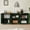 Green, variant on 67" Modern Wavy Sideboard Cabinet, 6-Door Curved Storage Cabinet, Large TV Stand Buffet Console for Living Room Kitchen, Black