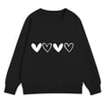 thumbnail image 4 of Mercatoo Cute 𝐏reppy Sweatshirts for Teens Girls Heart Graphic Oversized Sweatshirts Fall Winter Long Sleeve Pullover Tops, 4 of 8