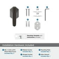 thumbnail image 6 of Amerock St. Vincent Oil-Rubbed Bronze Single Prong Robe Hook, 6 of 9